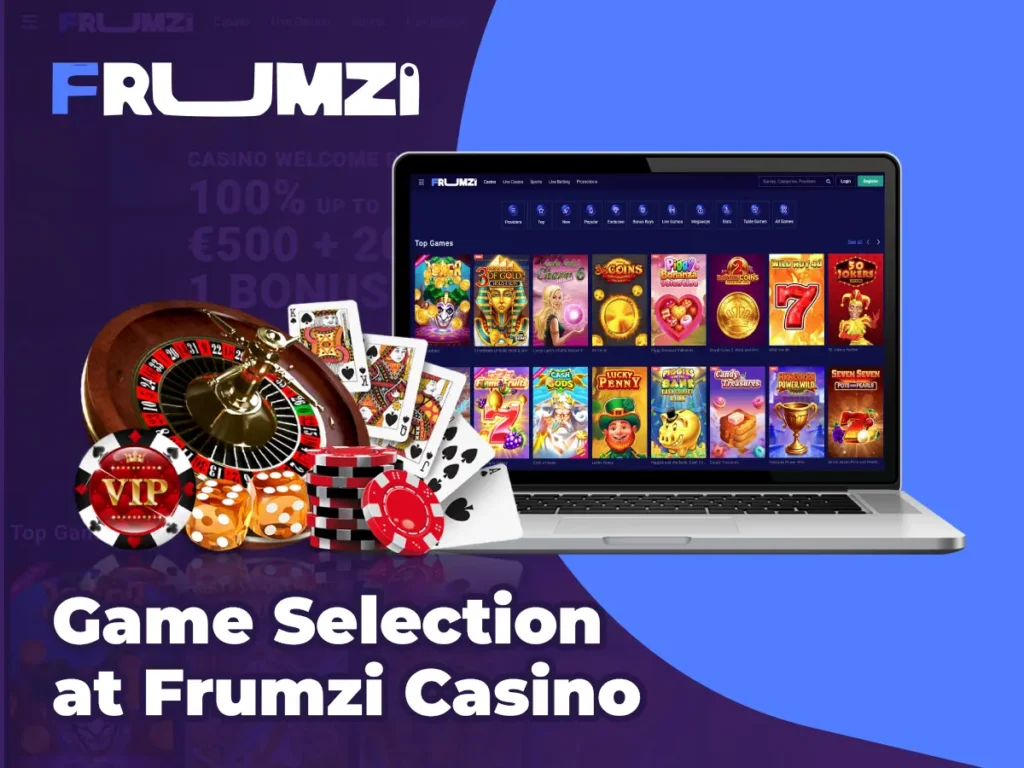 Sélection de jeux au casino Frumzi
